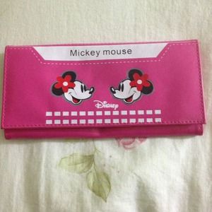 Pink Micky mouse wallet