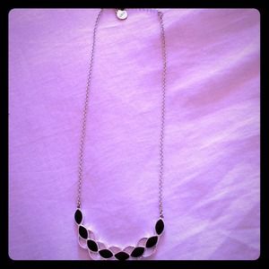 Black and silver Necklace