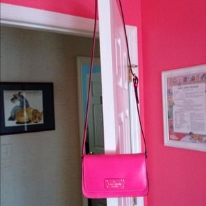 RESERVED Hot pink Kate spade satchel new!!
