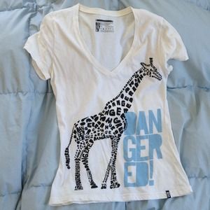 Dangers! Giraffe V-neck