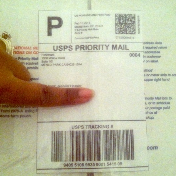 Tracking number for Jennifer hassler!