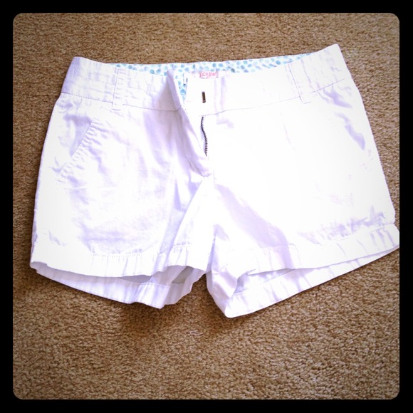 J.Crew White Chino Shorts