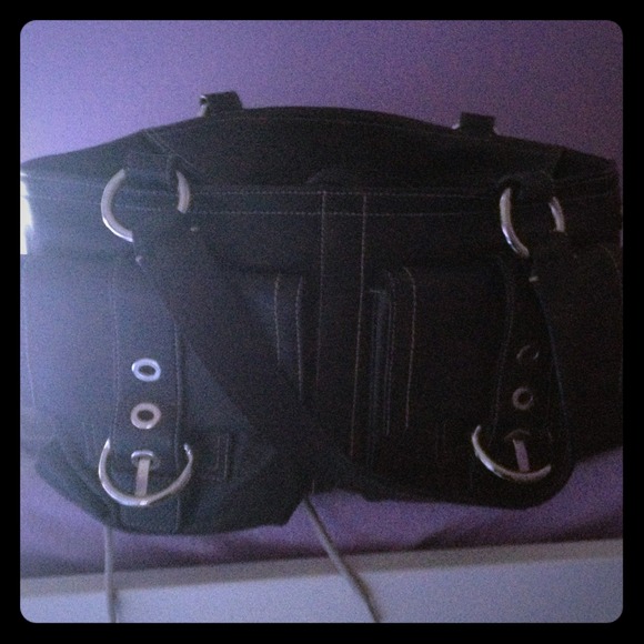 Coach leather shoulder bag