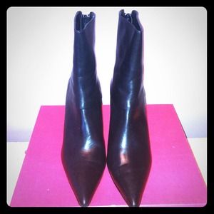 Black Vaneli Leather Boots