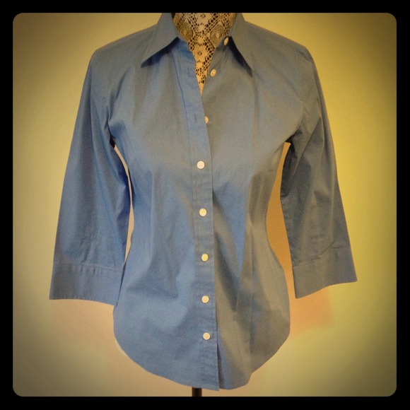 J.Crew 3/4 Length Sleeve Button Down Shirt