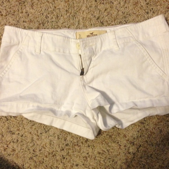 Hollister shorts blue demim and white