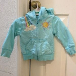 Baby Gap light blue hoodie 3T