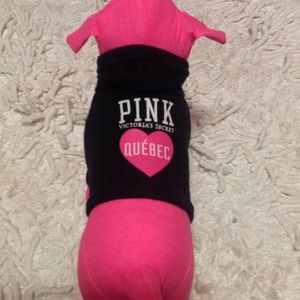 Rare victorias secret pink quebec dog