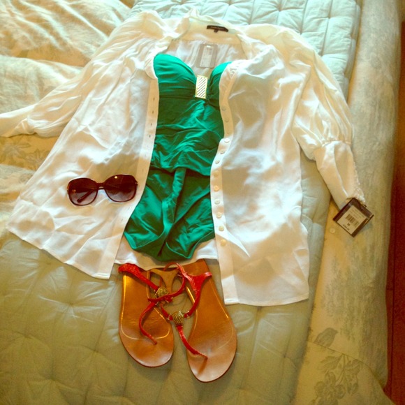 Nanette Lepore White Blouse or Cover-up NWT