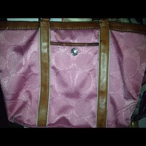 Pink Coach Purse