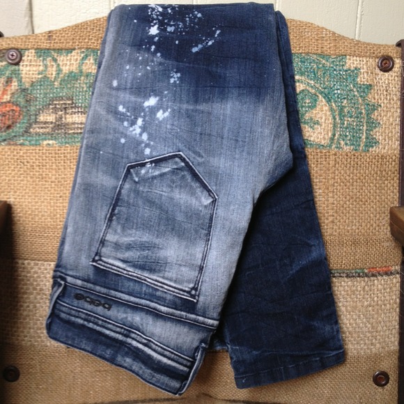 New Bebe acid wash skinny jeans.