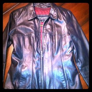 Black Wilson Leather Jacket! Like new.