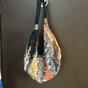 paisley boho shoulder purse