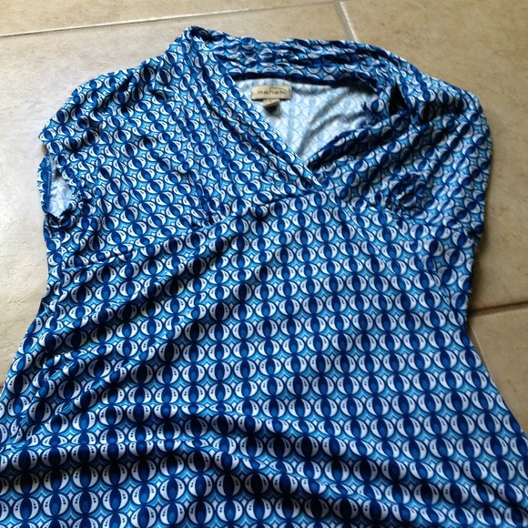 Blue with white Circles