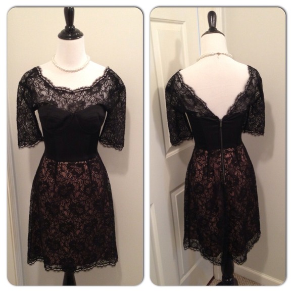 RESERVED NWOT BCBG Max Azria lace bustier dress - Picture 2 of 4