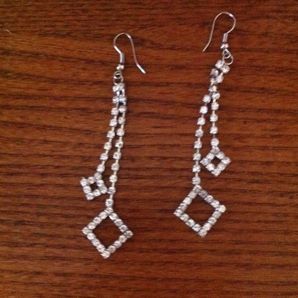 Rhinestone earrings!