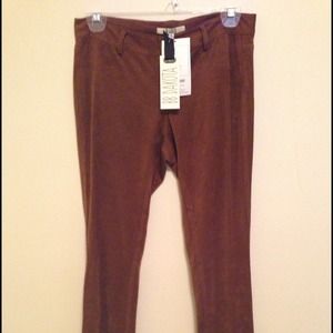 BB Dakota size 2 brown suede leggings NWT