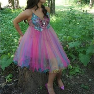 Terani short prom dress