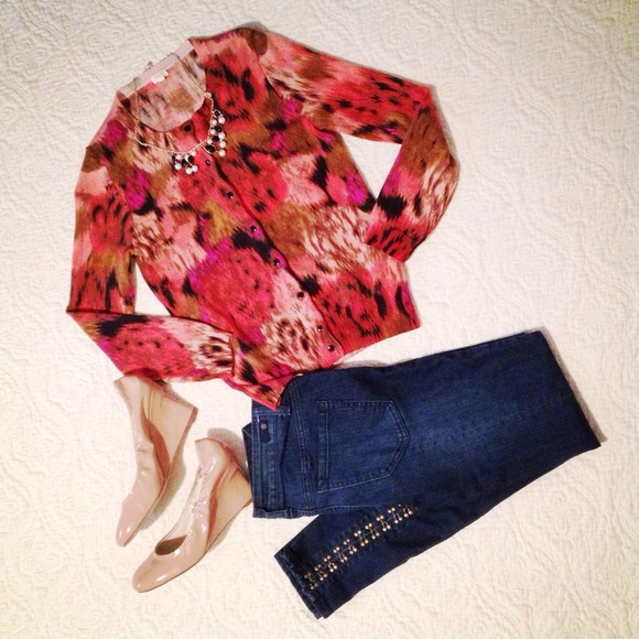 J. Crew Sweaters - J. Crew floral cardigan