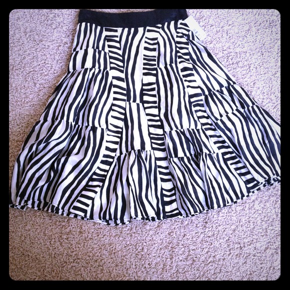 SOLD!! Very cute, flowy, zebra skirt