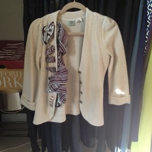 Anthropologie scarf detail cardigan