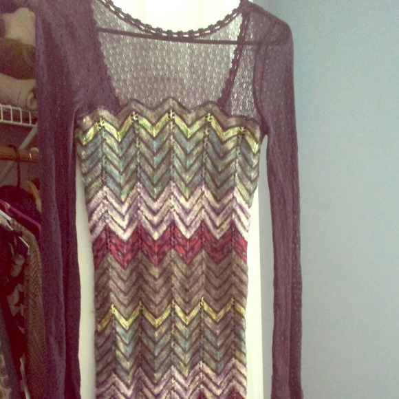 Free People xs long sleeve sweater dress