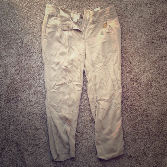Michael Kors beige silky pants