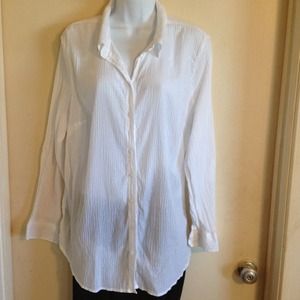 Cool White Big Shirt