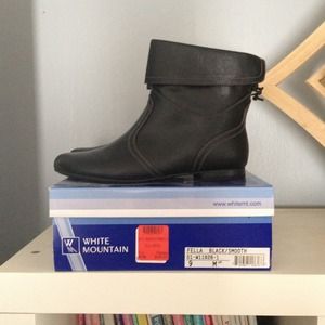 Black, size 9, booties, never worn with box.