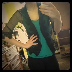 Black Lace Cardigan