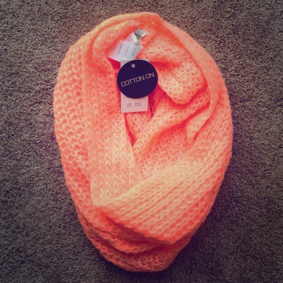 Infinity Neon Orange Scarf