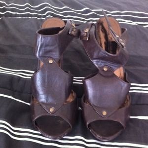 Brown Sandal Heels Sz 10