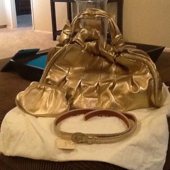 Brand new ColeHaan handbag, large coin, and belt - Picture 2 of 3