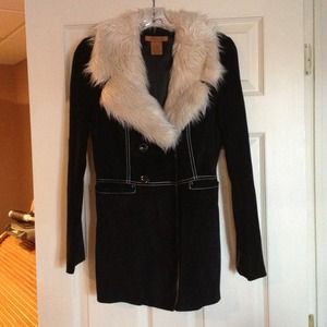 Stunning 100% leather Arden B coat size S