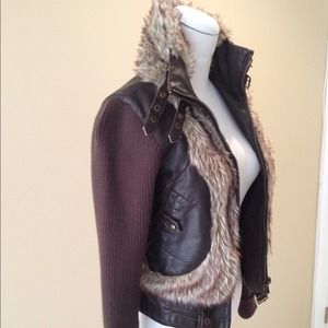 Forever 21 brown fur jacket