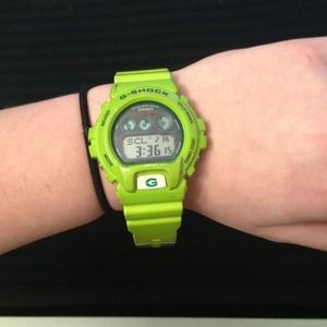 Authentic lime green g shock