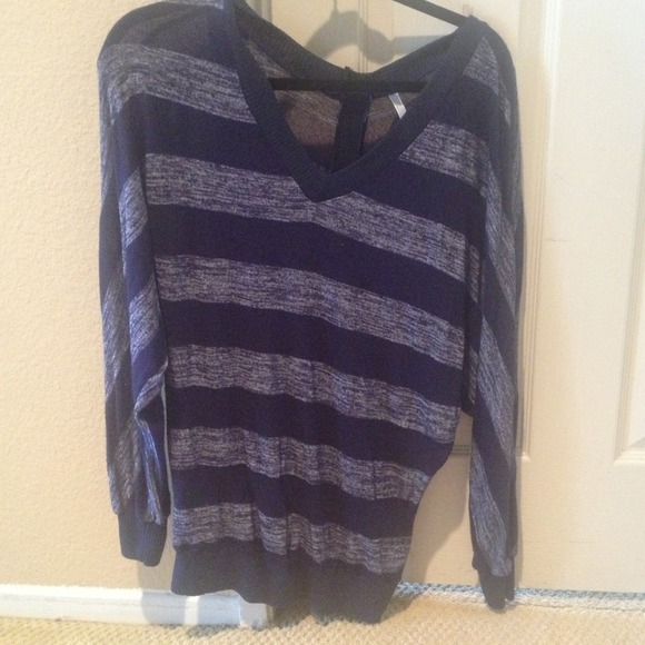 Sweater buttons in the back
