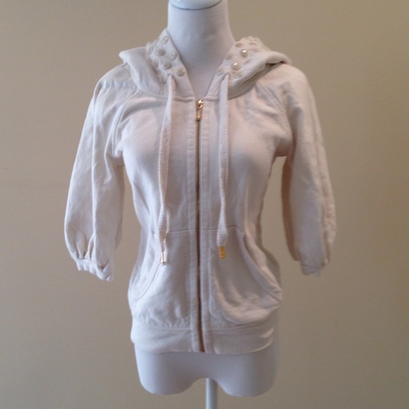 Juicy Couture crop sleeve sweatshirt jacket