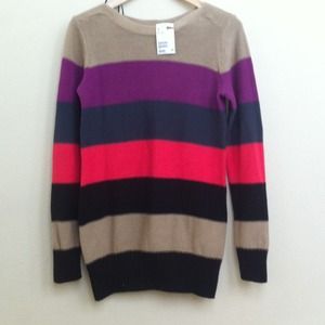 Striped Color-Blocked Sweater