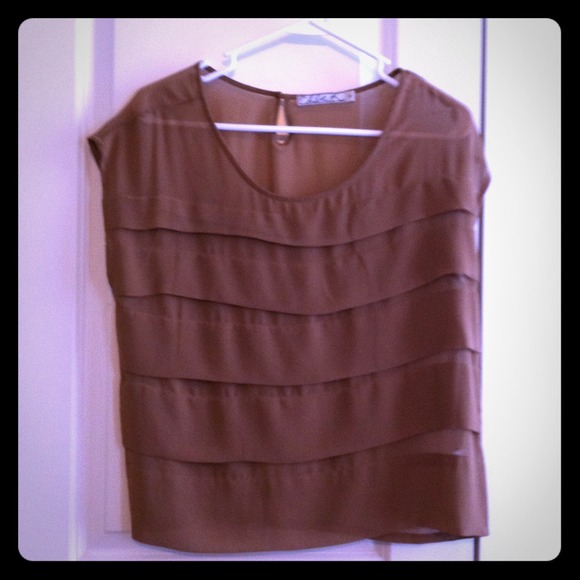 Sheer layered top
