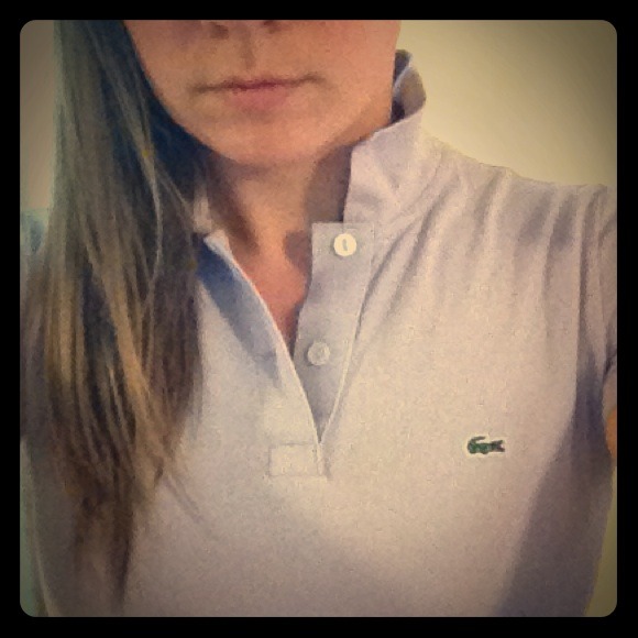Lacoste purple polo