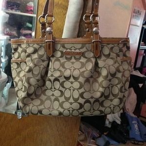 **ON HOLD** Brown / Tan Coach Handbag