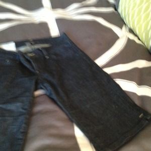 Zara dark denim shorts