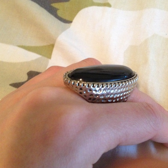 Black & Silver accent ring - Picture 3 of 3
