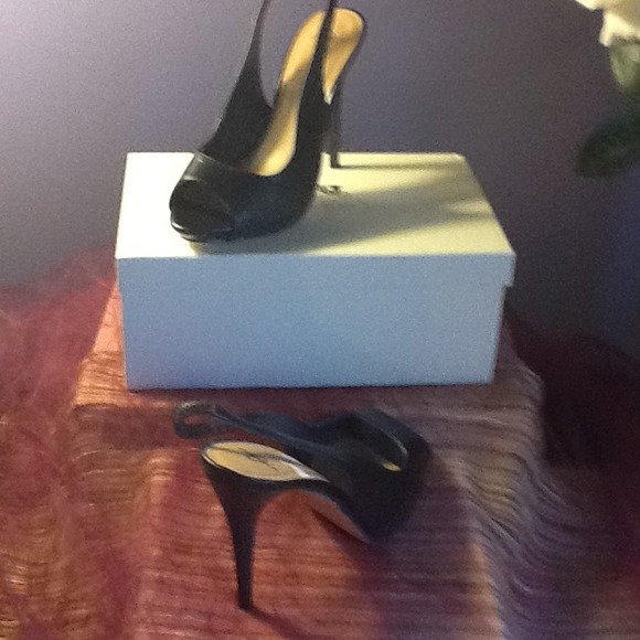 Hot & Sexy Black Slingback Joey Pump
