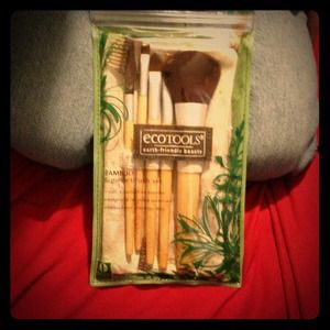 6 pc bamboo Eco tools brush set