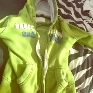 Green, blue, sweatshirt