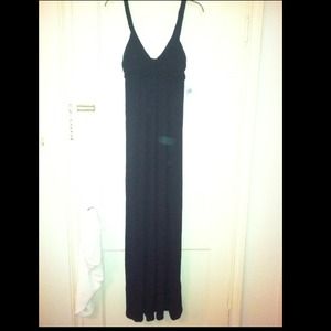 Black maxi dress