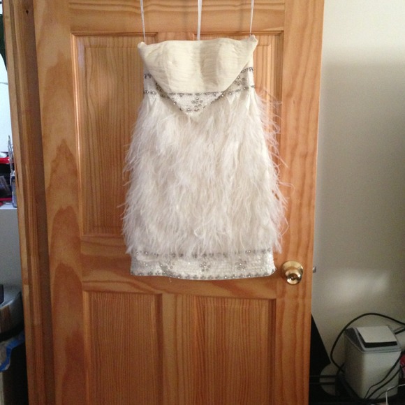 ❤SOLD on eBay❤ - Sue Wong feather dress. Size 4