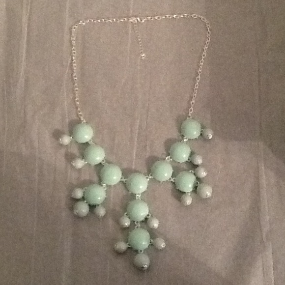 Reserved Mint Bubble Necklace